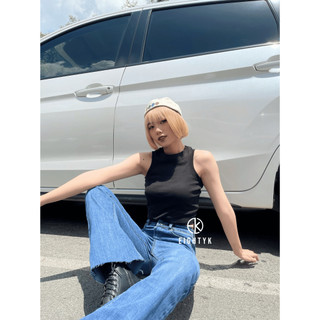 Áo Ba Lỗ Croptop EIGHTYK Thun Trơn