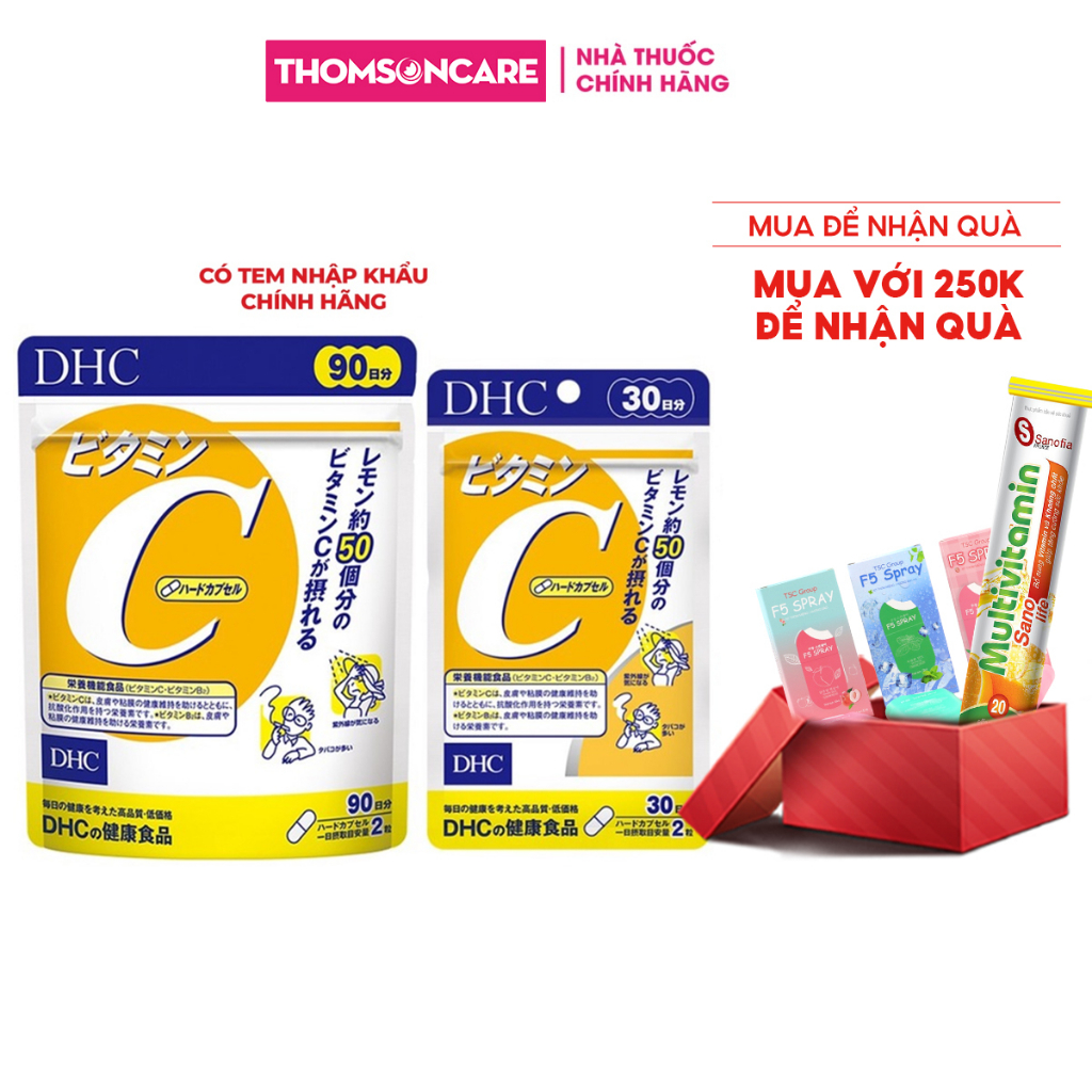 Viên uống Vitamin C DHC - Bổ sung Vitamin C sáng mịn da từ bên trong, giảm thâm mụn cho nam nữ dậy thì