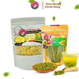 Combo mứt hạt sen và tâm sen khô thượng hạng