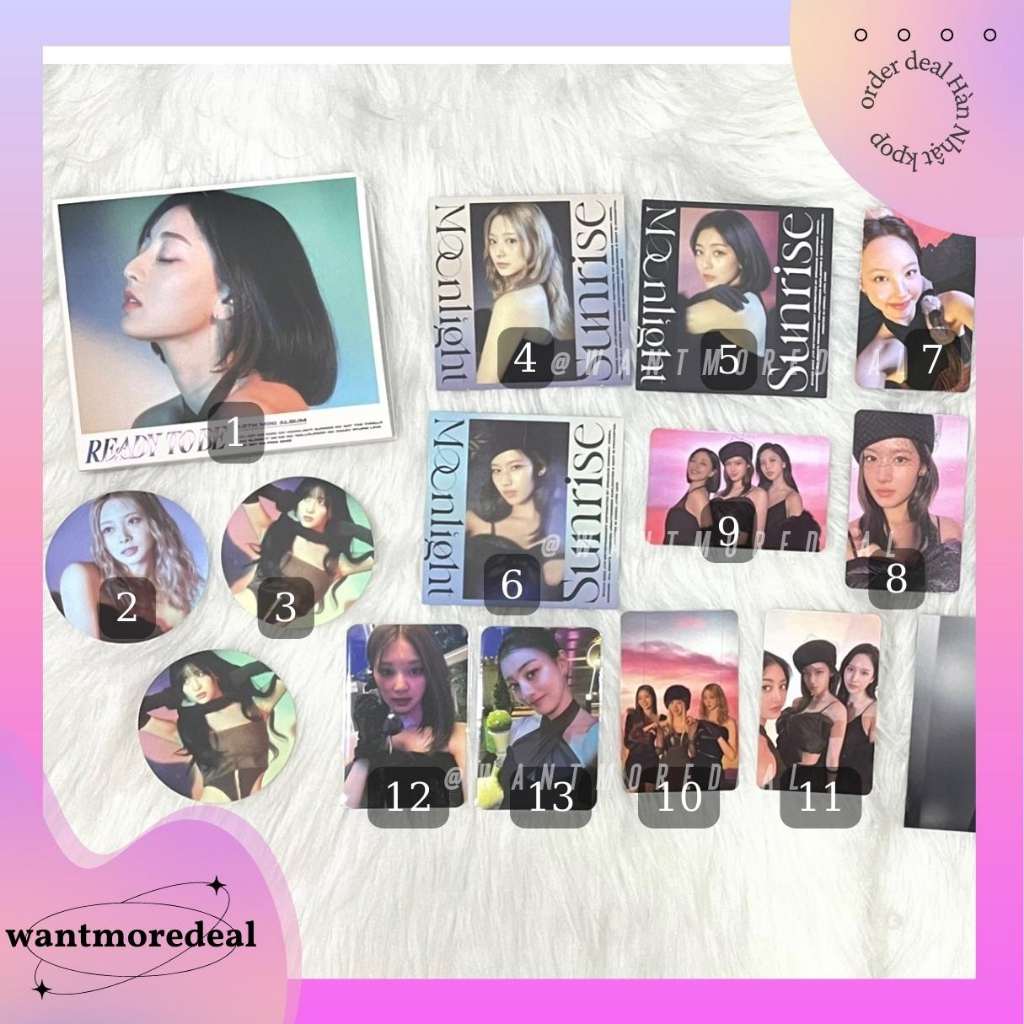 OFF - TWICE Photocard - Album Ready to Be - Digi pack - POB - Chính hãng