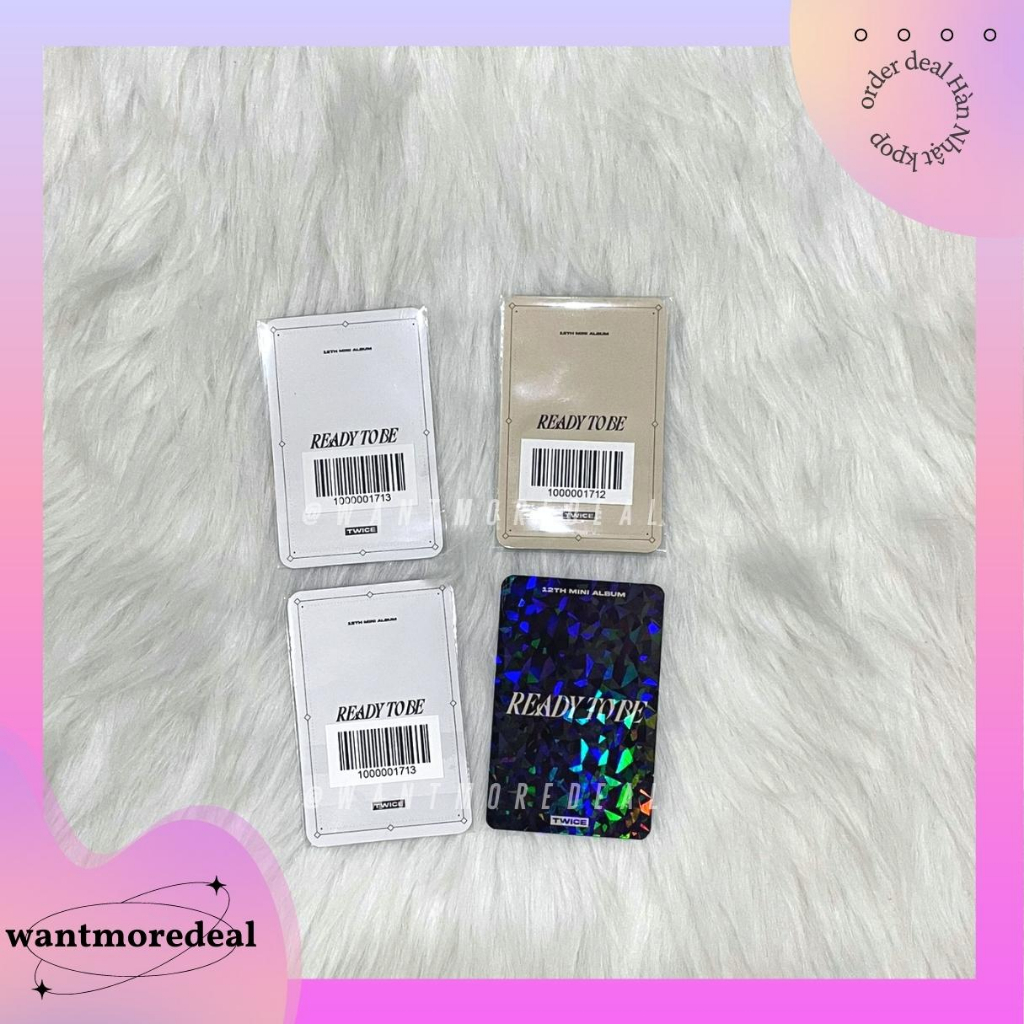 OFF - TWICE Photocard - Album Ready to Be - Digi pack - POB - Chính hãng
