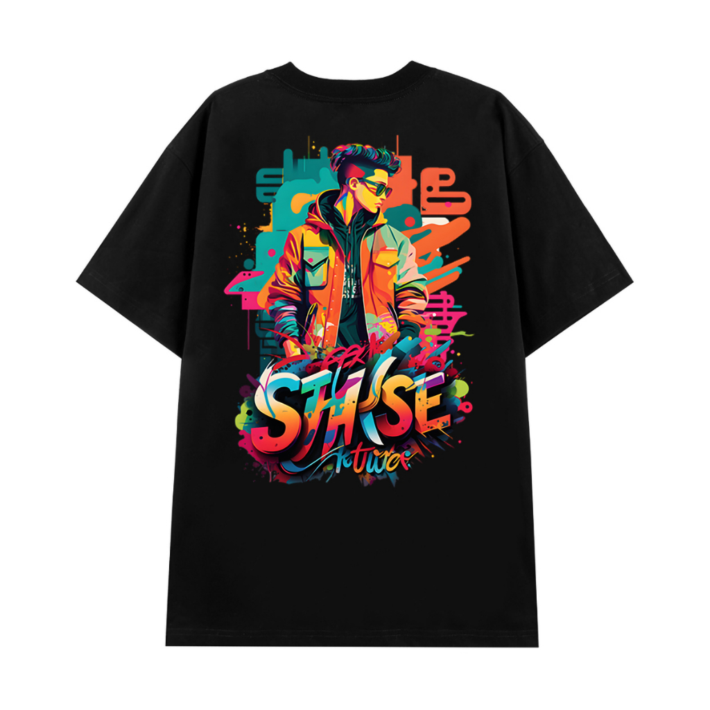 Áo thun STREET STYLE form rộng tay lỡ nam nữ Local Brand DOPIE 100% cotton Oversized SS2
