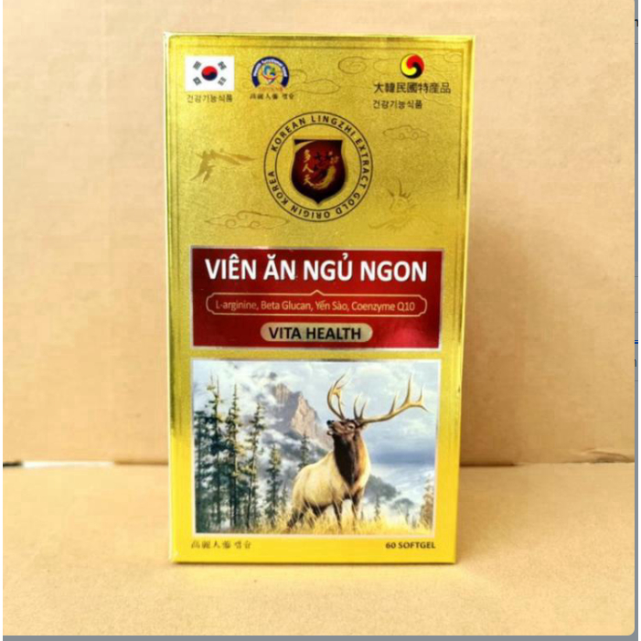 Viên Ăn Ngủ Ngon Vita Health bồi bổ sức khỏe giúp cung cấp vitamin khoáng chất ăn ngon- ngủ khỏe - sức khỏe là vàng.