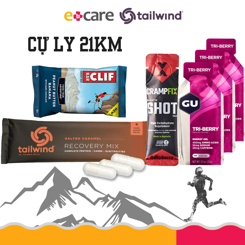 [CỰ LY 21KM] COMBO Dinh dưỡng thể thao cho các giải chạy road, trail-TAILWIND