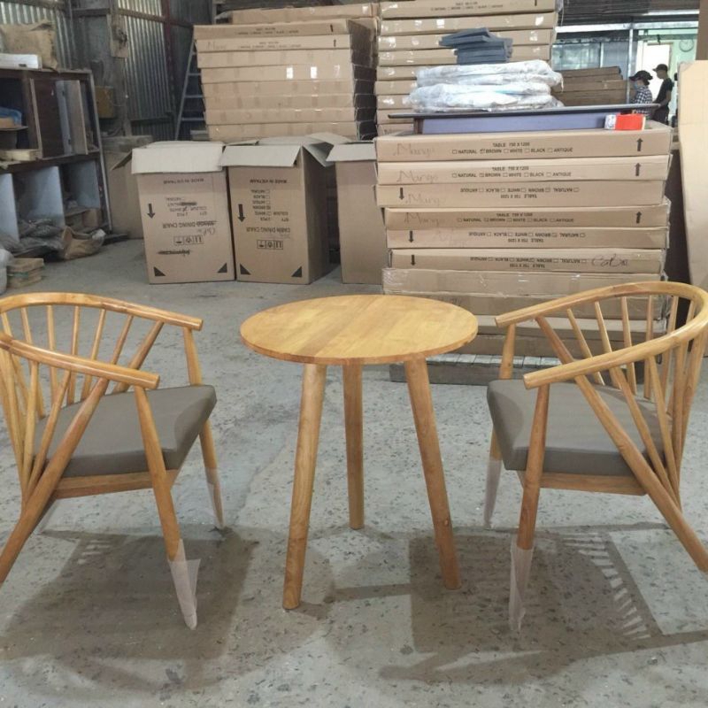 Bàn cafe 3 chân gỗ