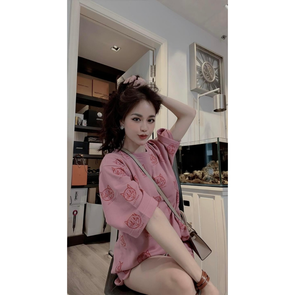 A34- BỘ ĐÙI MẸ CON HỒNG MÈO