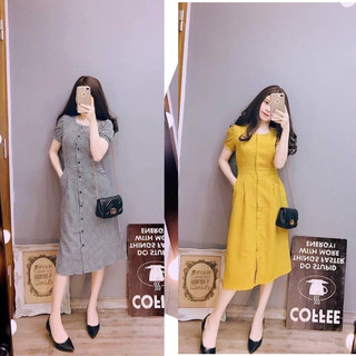 Đầm nữ karo YSUN dáng suông-D0011