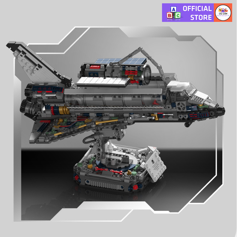 Đồ Chơi Lắp Ráp Mô Hình Tàu Con Thoi & Trạm Vệ Tinh SpaceShip JAKI 8502 Với 800+ Mảnh Ghép Chi Tiết
