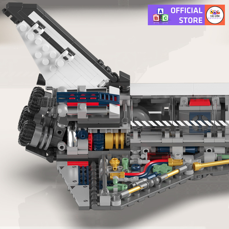 Đồ Chơi Lắp Ráp Mô Hình Tàu Con Thoi & Trạm Vệ Tinh SpaceShip JAKI 8502 Với 800+ Mảnh Ghép Chi Tiết