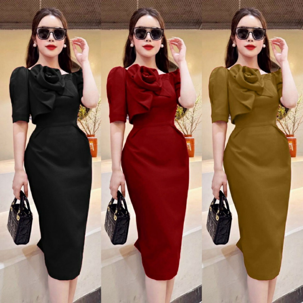 Đầm Body bông ngực sang trọng hàng cao cấp - YB230323