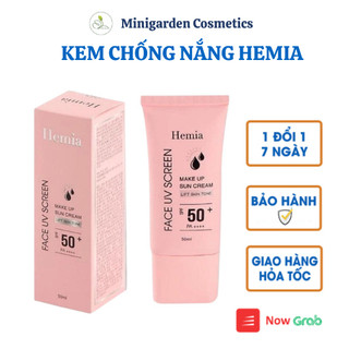 Kem chống nắng Hemia trắng da kiềm dầu cho da dầu mụn, da nhạy cảm chính hãng Hàn Quốc 50ml