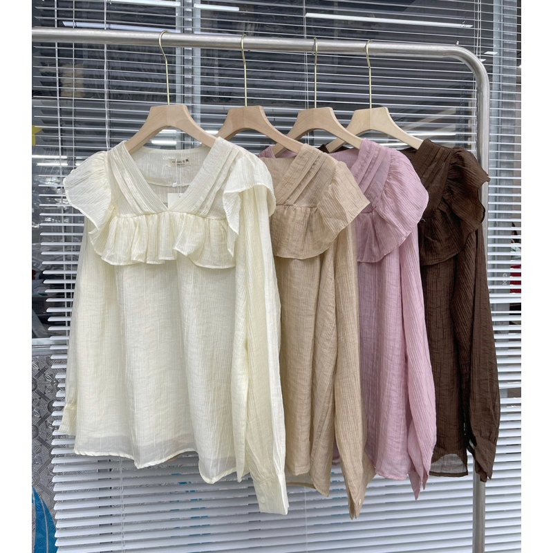 ÁO CỔ V BÈO 2LỚP CHẤT ĐŨI SIÊU MÁT