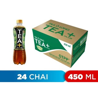 Thùng 24 chai trà ô long Tea+ plus 455ml
