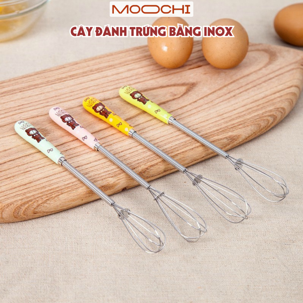 Cây Đánh Trứng Cầm Tay Chất Liệu Inox Đa Năng, An Toàn, Tiện Dụng