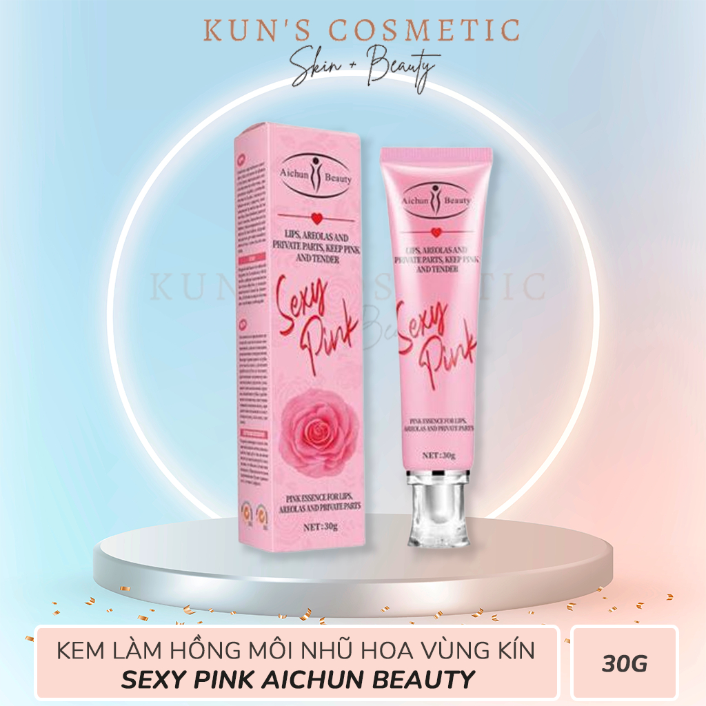 Kem Làm Hồng Môi Nhũ Hoa Vùng Kín Sexy Pink Aichun Beauty 30g