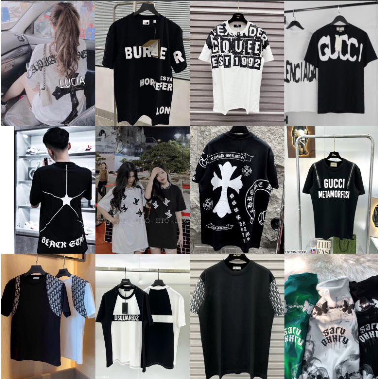 Các mẫu áo phông hot 2023- Áo thun tay lỡ unisex nam nữ siêu đẹp