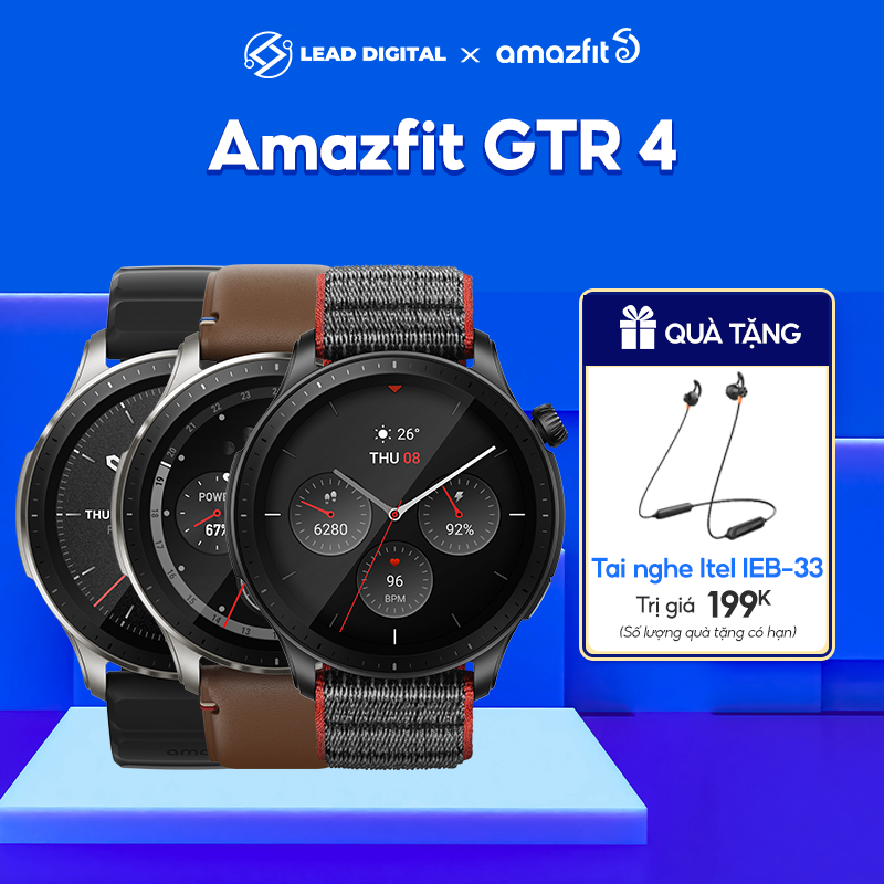 Đồng Hồ Thông Minh Cao Cấp Amazfit GTR 4 - Hàng Chính Hãng - BH 12 Tháng