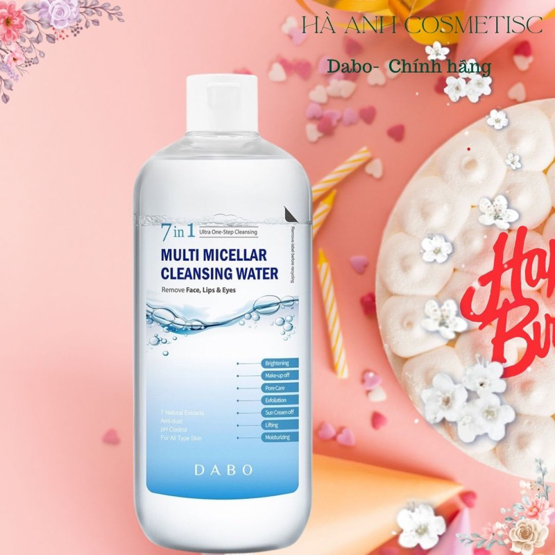 Nước tẩy trang cao cấp 7in1 DABO chai 500ml