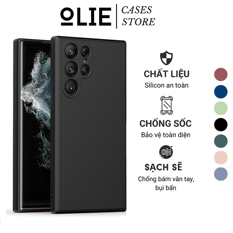 Ốp lưng chống bẩn cho Samsung S23 S23+ S23 Ultra ốp điện thoại vuông chống sốc