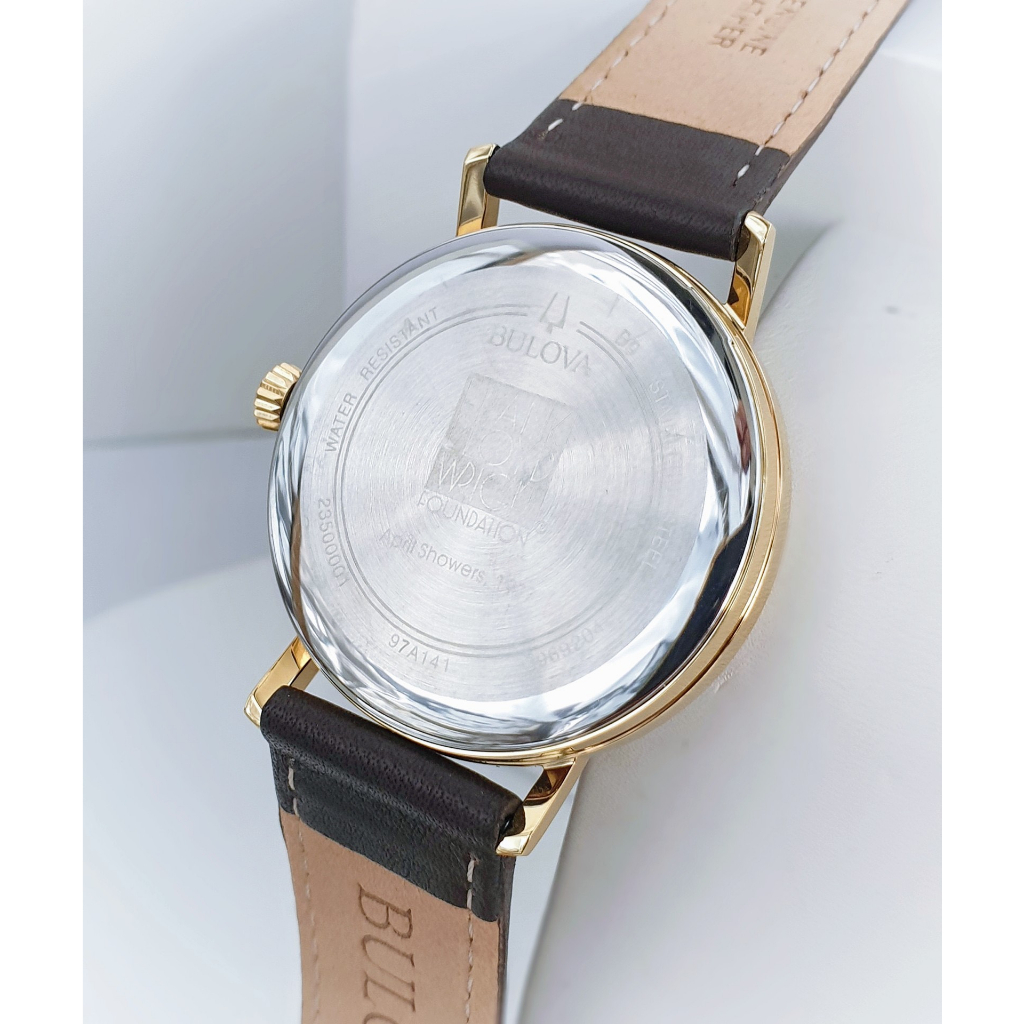Đồng hồ chính hãng nam Bulova FrAnk Lloyd Wright 97A141- Máy Quartz pin - Kính cứng - Dây da