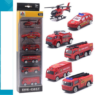 Bộ đồ chơi Set 6 xe cứu hỏa sịn sò