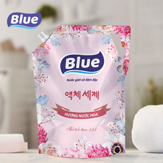 Nước Giặt Xả Blue Hương Hoa Thảo Mộc Chính Hãng Hàn Quốc Dạng Túi 2kg