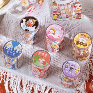 Washi tape pvc hoạt hình dễ thương chu kì 25cm