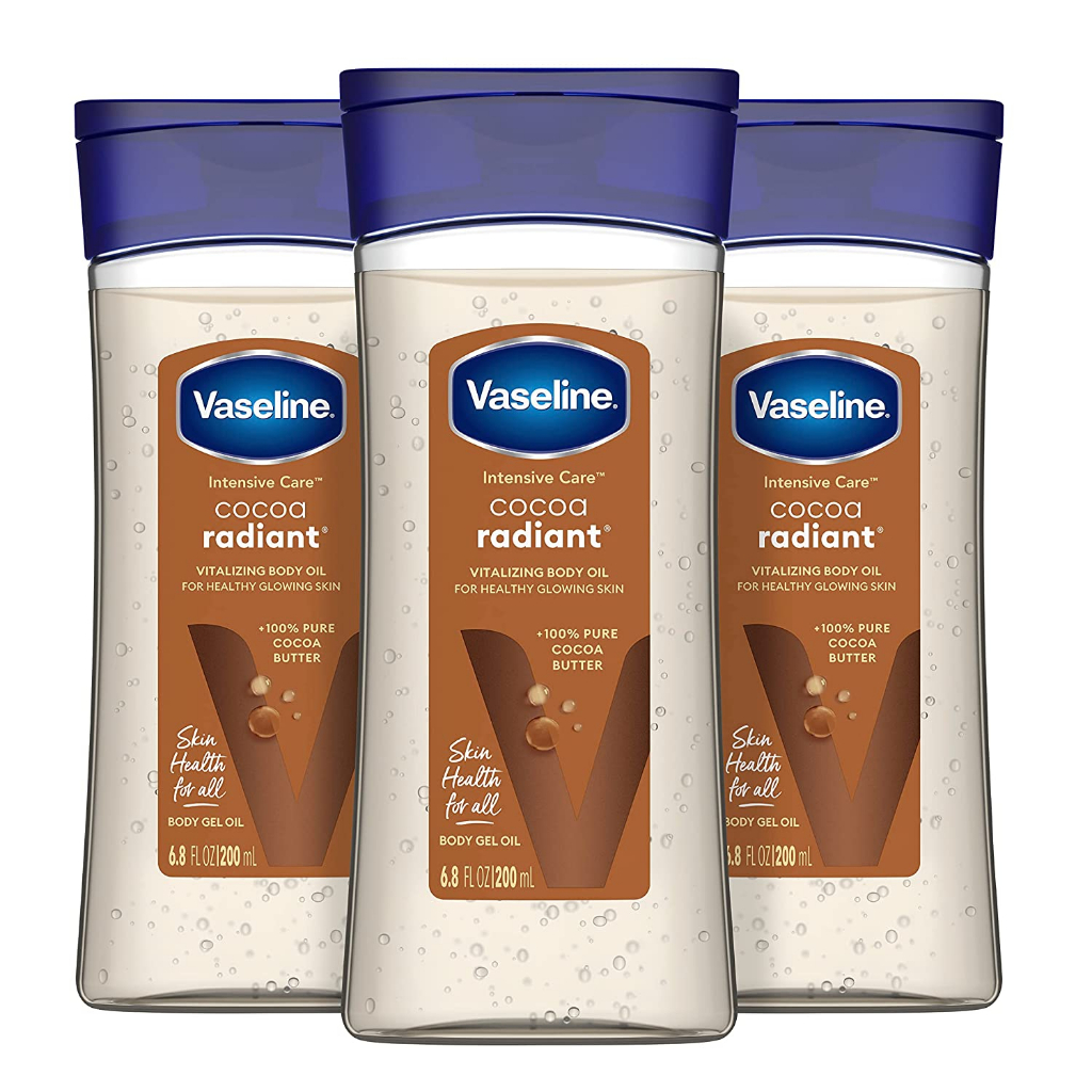 Vaseline Cocoa Radiant Body Oil- Dưỡng Ẩm Vaseline toàn thân dạng Gel Oil 200ml
