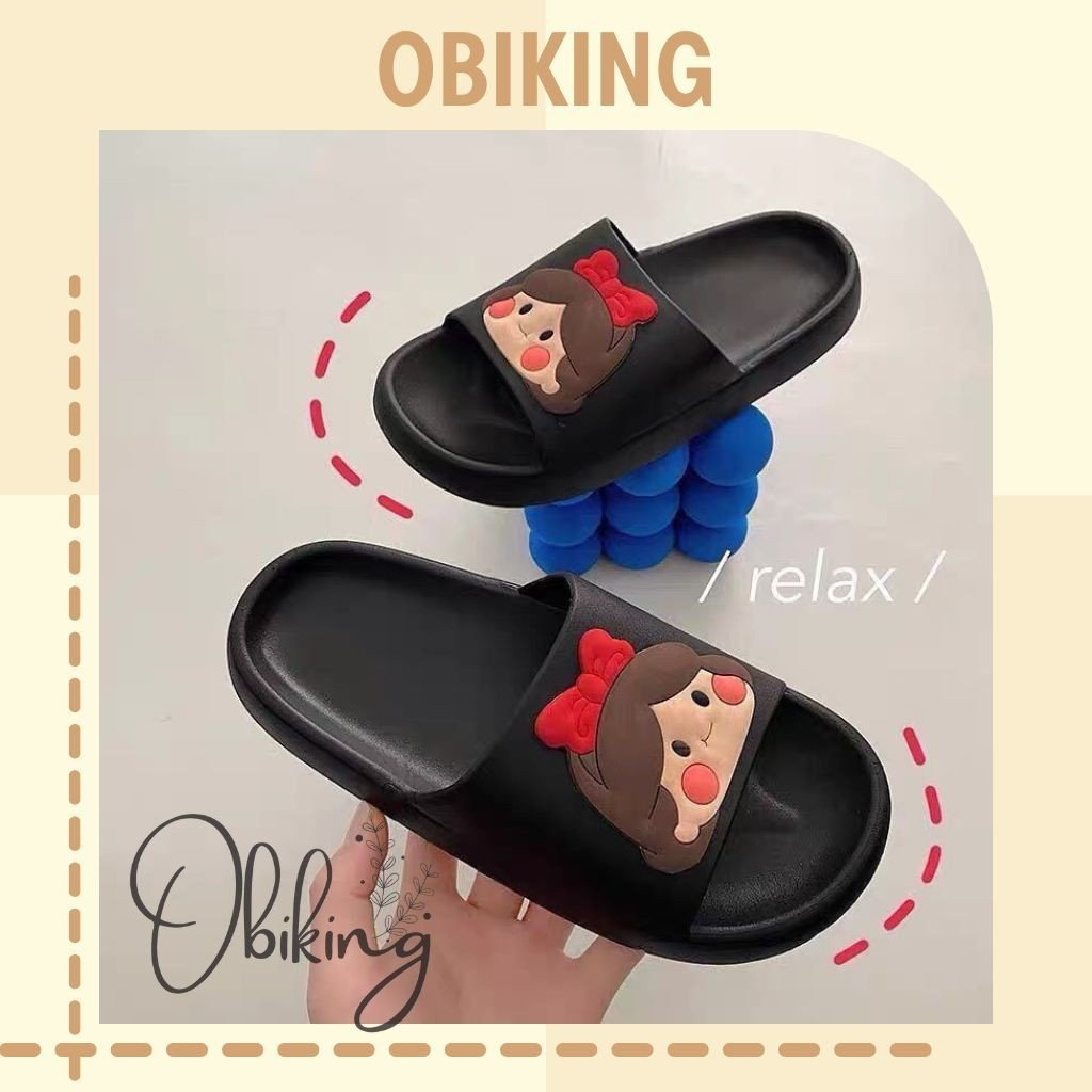 Dép lê bánh mì nữ Ullzang hình cô gái siêu cute