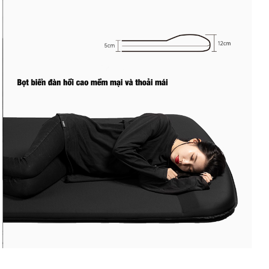 Đệm tự bơm hơi kèm gối Blackdog BD-CQD005