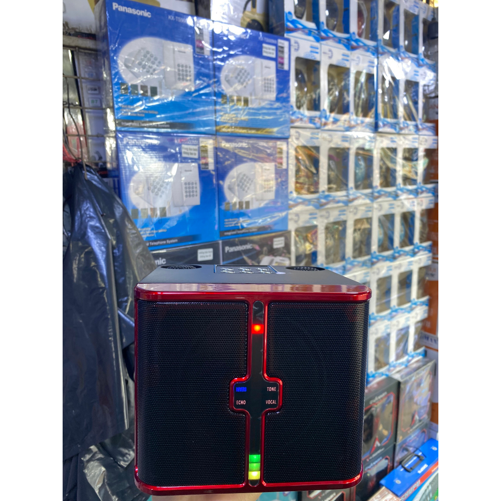 Loa Bluetooth Karaoke YS 232, Tặng 2 micro không dây