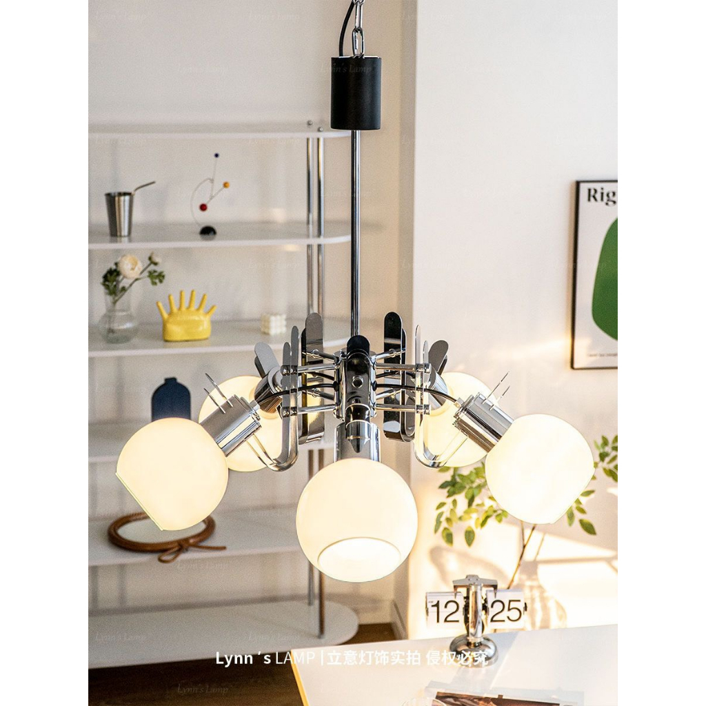 Đèn Trần,Đèn Chùm Bauhaus Magic Bean Trang Trí Phòng Bếp, Phòng khách chỉnh sáng 3 màu