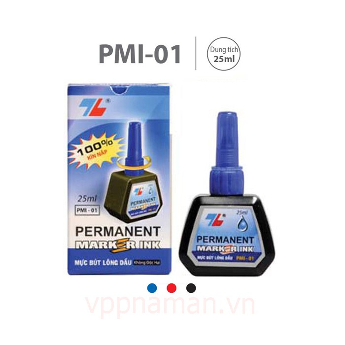 Mực Châm Bút Lông Dầu Thiên Long PMI - 01 - không dùng cho ghi bảng - văn phòng  phẩm phát đạt