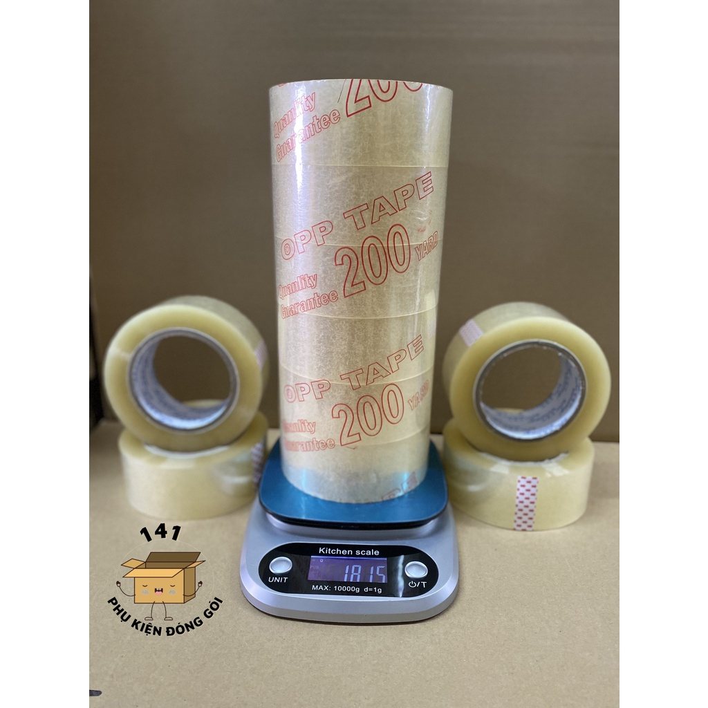 Băng Keo Trong, Đục Loại 200 Yard - 1 Cuộn - Văn Phòng Phẩm Phát Đạt
