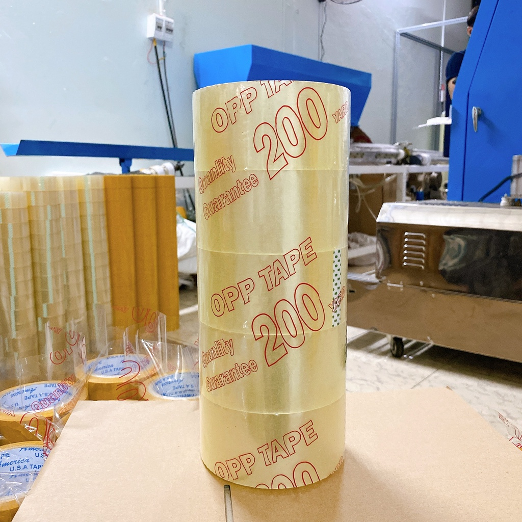 Băng Keo Trong, Đục Loại 200 Yard - 1 Cuộn - Văn Phòng Phẩm Phát Đạt