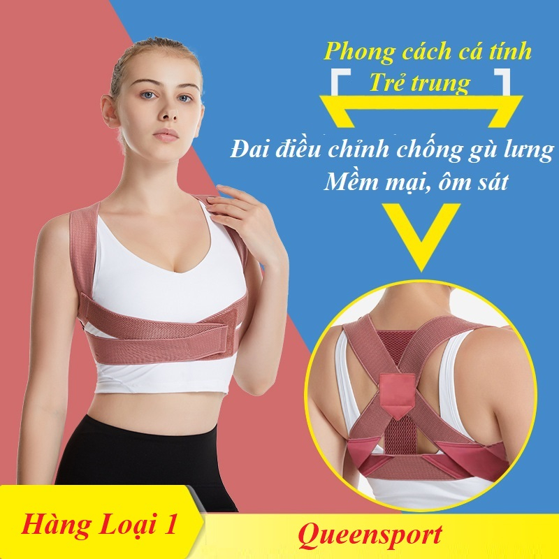 Đai chống gù lưng bảo vệ vòng 1 nữ dây đai định hình khắc phục gù lưng bảo vệ ngực tăng vòng 1 khi tập thể dục