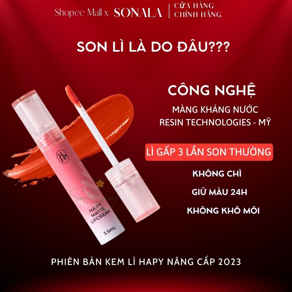 Set son kem lì kháng nước cao cấp HAPY MINIGARDEN bộ quà tặng 9 son sang trọng cho bạn gái không lem không trôi SONALA