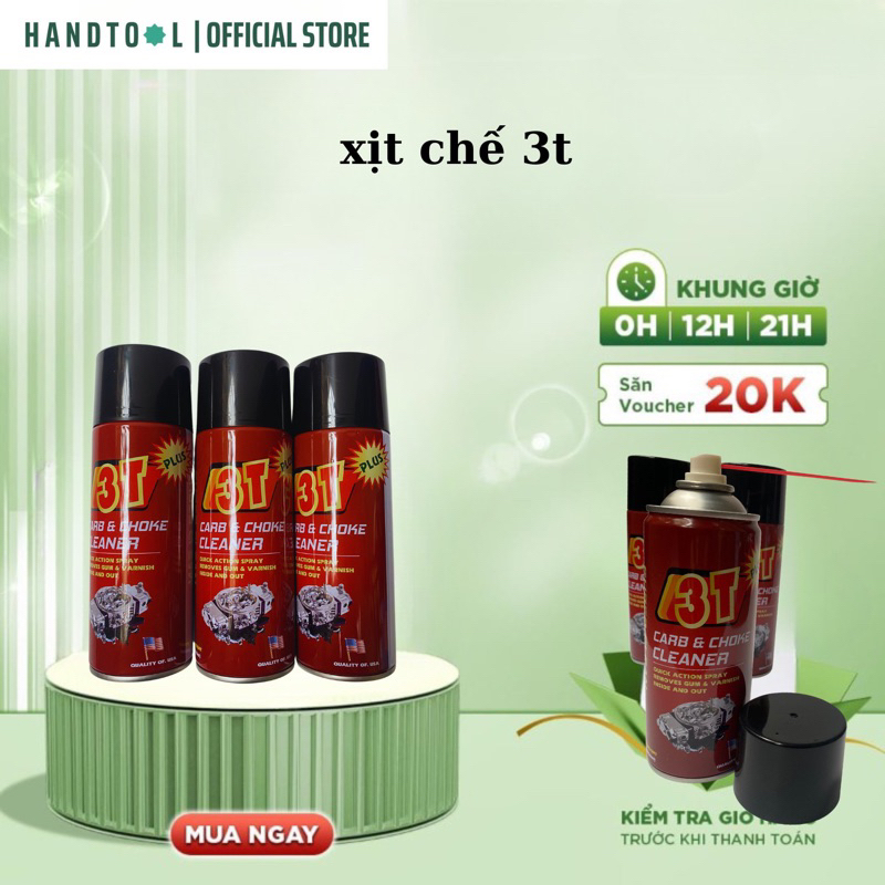 Xịt Chế Lạc Đà 3T HANDTOOL gàng nhập khẩu Chính Hãng xịt chế, tẩy mốc bẩn bình xăng con cực sạch