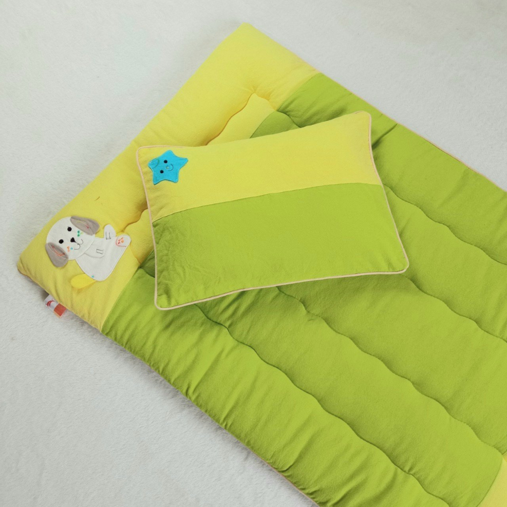 Bộ 1 nệm và 1 gối cho bé học mẫu giáo, Bộ nệm bán trú tiểu học Kimhome 1 đến 8 tuổi