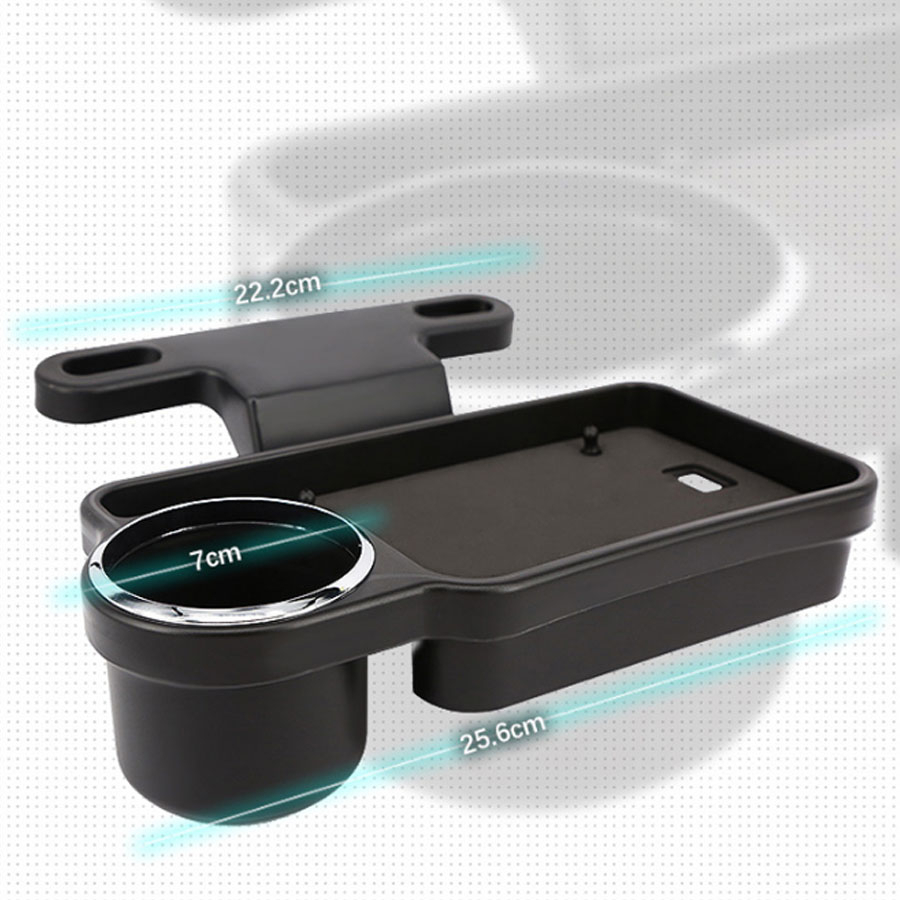 Giá để cốc, ly nước ô tô mini ghế sau cao cấp, Khay đựng đồ ô tô gấp gọn tiện lợi, Phụ kiện đỡ cốc, chai nước, dt xe hơi | BigBuy360 - bigbuy360.vn