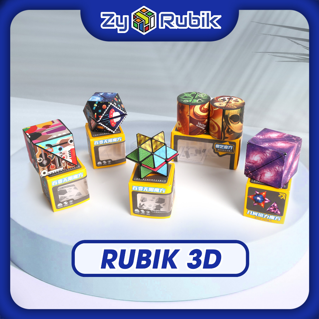 Khối Rubik Magic 3D Có Nam Châm- Rubik 2x2, Megaminx, Hình trụ- Đồ Chơi Ma Thuật Từ Tính Thay Đổi Hình Dạng- Zyo Rubik