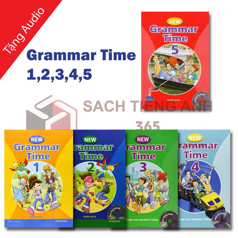 [ Luyện Ngữ pháp hiệu quả ] Grammar Time - 1,2,3,4,5 -  Tặng Audio mp3