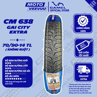Vỏ lốp xe máy camel racing 638 gai city extra 70/90-14 tl