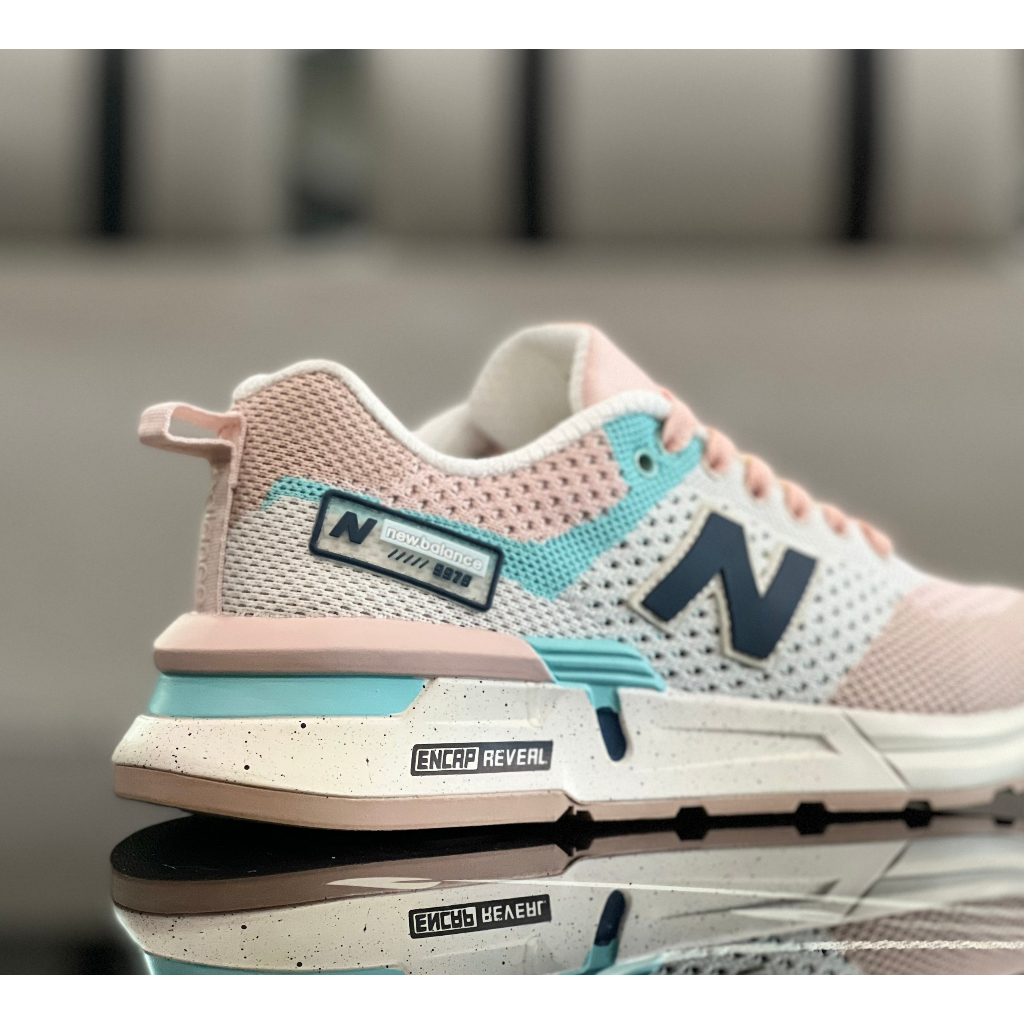 Giày Thể Thao New Balance Nữ Dòng Chạy Bộ Thời Trang Lưới Thoáng Full Box