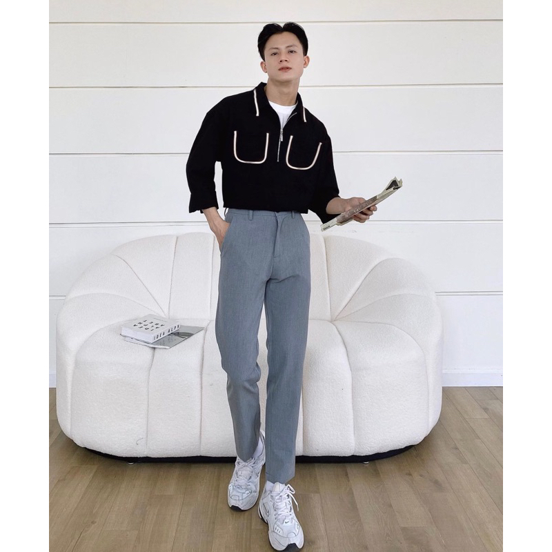 Sơmi Nam kiểu phối line Cao cấp