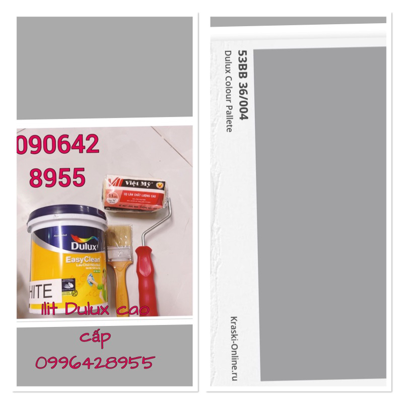 Sơn Dulux 1lit cao cấp  lâu  chùi  được ( ma màu 53BB 36/004