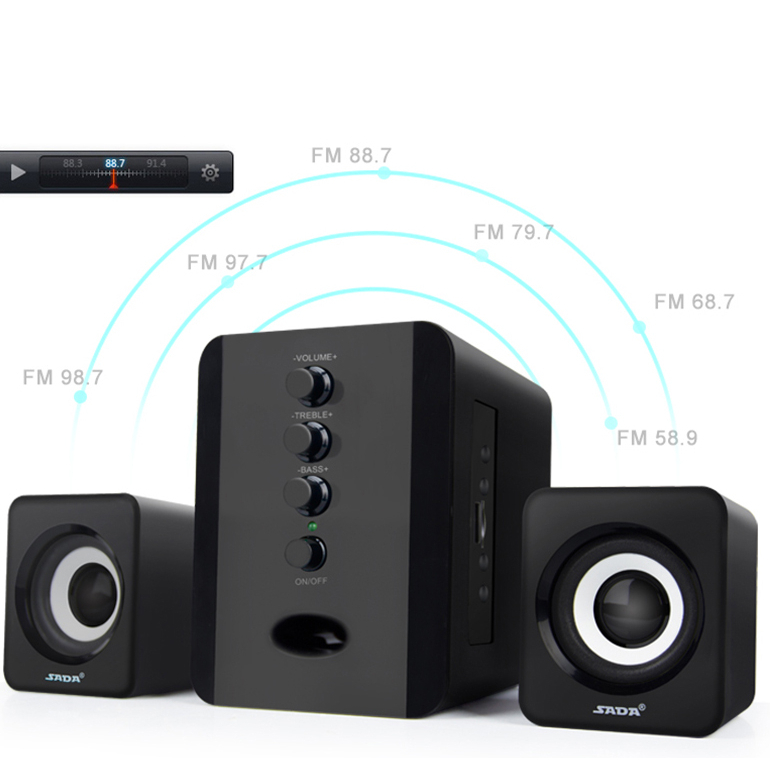 Bộ 3 Loa Máy Tính USB KAW D202 Bảo Hành 12 Tháng Toàn Quốc