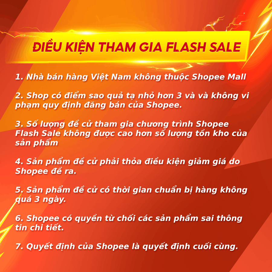 [Chỉ Mở Bán Đến 14.7] Chương Trình Shopee Flash Sale Tháng 8 - Ngày 1 đến Ngày 14 (1 VỊ TRÍ)