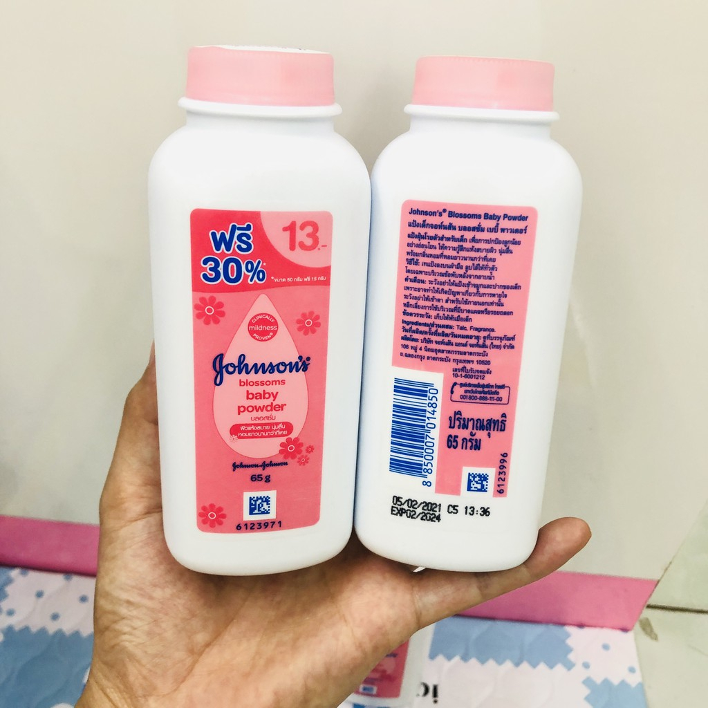 Combo 2 Chai Phấn Rôm Johnson's Baby Powder Thái Lan 65g - Tongkhohuyhoang168