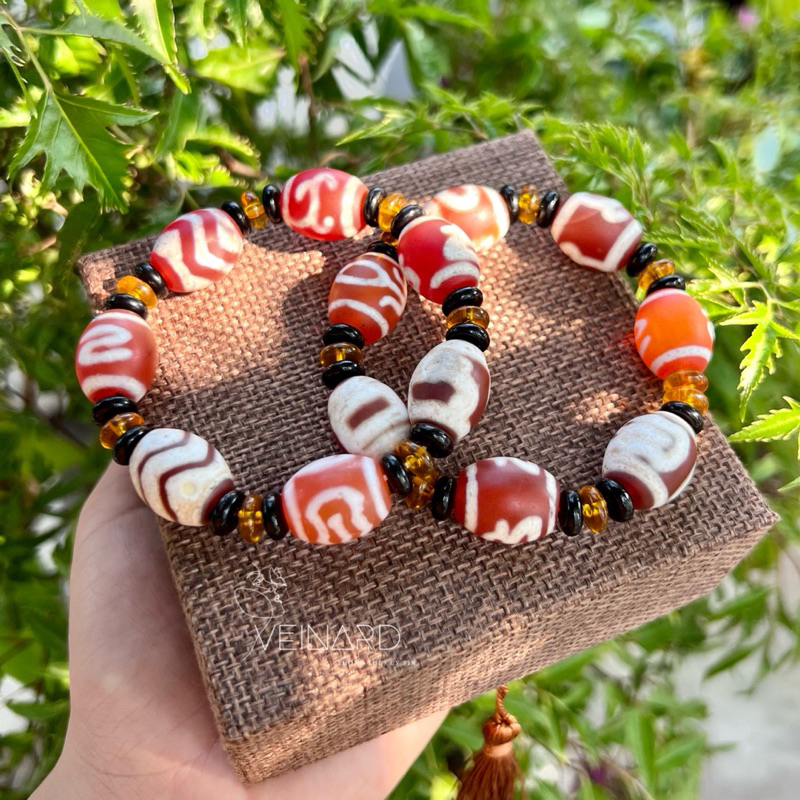 Vòng tay Dzi Tây Tạng Tổng Hợp